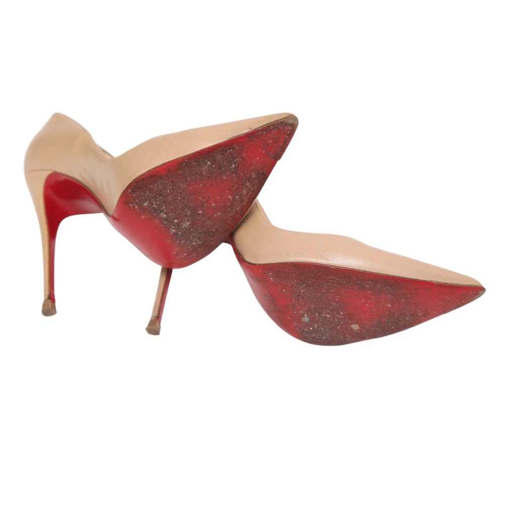 CHRISTIAN LOUBOUTIN Pumps Leather Beige SO KATE 120mm Heels Pointed Toe 38 $845 - Picture 14 of 14